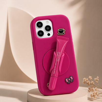 Lipstick mirror case