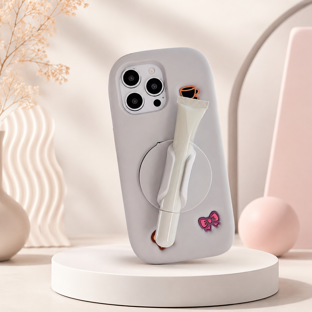 Lipstick mirror case
