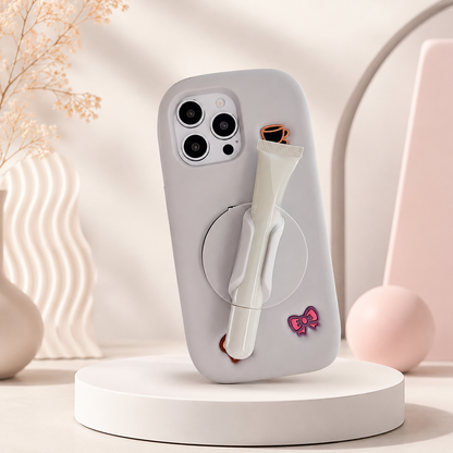 Lipstick mirror case