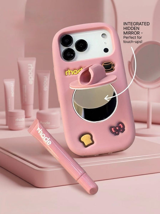 Lipstick mirror case