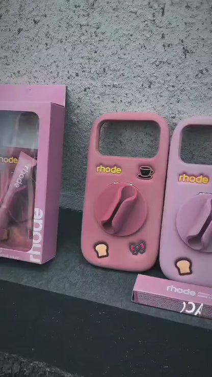 Lipstick mirror case